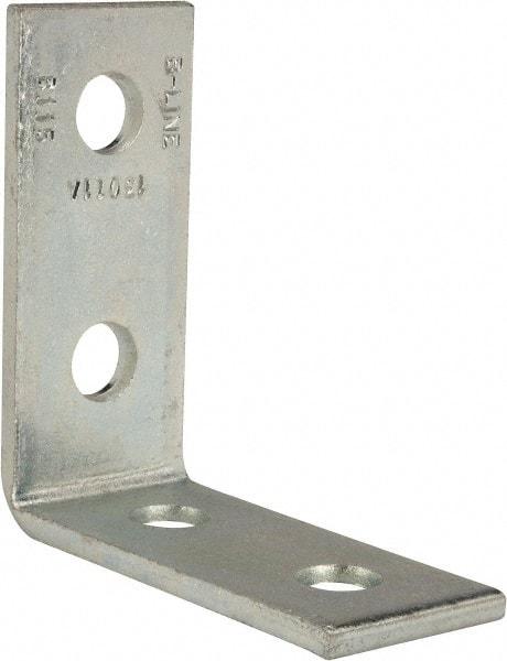 Cooper B-Line - Zinc Plated Carbon Steel 90° Strut Fitting - 1/2" Bolt, 4 Holes, Used with Cooper B Line Channel & Strut (All Sizes Except B62 & B72) - Caliber Tooling