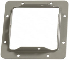 Cooper B-Line - 4 Inch Wide x 4 Inch High, Rectangular Raceway Flange - Gray, For Use with Lay In Wireways, Type 1 Screw Cover Wireway - Caliber Tooling