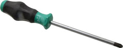 Wera - #3, 10-1/2" OAL, Standard Phillips Screwdriver - 6" Blade Length, Round Shank, Ergonomic Handle - Caliber Tooling