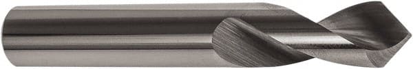 Precision Twist Drill - 1/8" Body Diam, 90°, 2" OAL, Solid Carbide Spotting Drill - Caliber Tooling