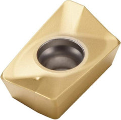 Seco - XOMX180624 M14 Grade F40M Carbide Milling Insert - TiAlN/TiN Finish, 1/4" Thick, 3/32" Corner Radius - Caliber Tooling