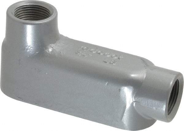 Thomas & Betts - LB Body, 3/4" Trade, IMC, Rigid Aluminum Conduit Body - Oval, 5-1/8" OAL, 7.3 cc Capacity, Gray - Caliber Tooling