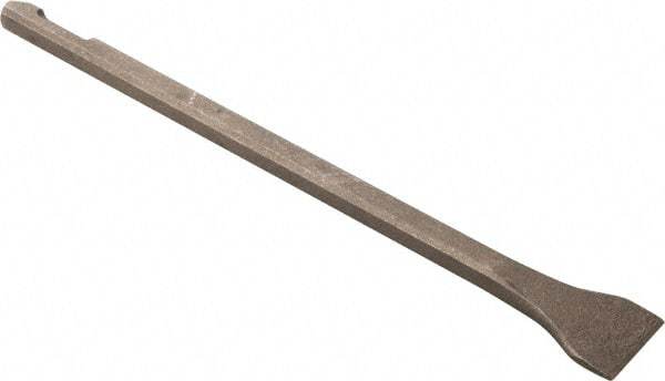 Ingersoll-Rand - 1" Head Width, 12" OAL, 1-1/8" Shank Diam, Scaling Chisel - CP Shank, Steel - Caliber Tooling