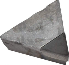 Made in USA - TPG221 Polycrystalline Diamond (PCD) Turning Insert - Uncoated, 60° Triangle, 1/4" Inscr Circle, 1/8" Thick, 1/64" Corner Radius - Caliber Tooling