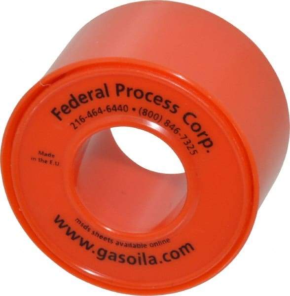 Federal Process - 1" Wide x 520" Long General Purpose Pipe Repair Tape - 3 mil Thick, -450 to 550°F, White - Caliber Tooling