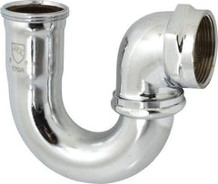 Federal Process - 1-1/2 Outside Diameter, 17 Gauge, Adjustable Sink Traps - Chrome Coated, Brass - Caliber Tooling