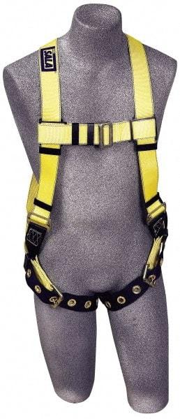 DBI/SALA - 420 Lb Capacity, Size XXL, Full Body Vest Safety Harness - Polyester Webbing, Tongue Leg Strap, Pass-Thru Chest Strap - Caliber Tooling