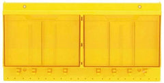 Master Lock - 1 Piece, Empty Polycarbonate Lockout Device and Tag Station - 22 Inch Wide x 11 Inch High x 4-1/8 Inch Deep, Yellow - Caliber Tooling