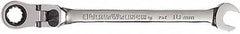 GearWrench - 10mm 12 Point Flexhead Combination Wrench - 6-47/64" OAL, Steel, Full Polish Finish - Caliber Tooling