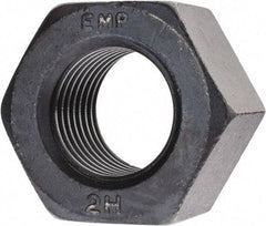 Value Collection - 2-8 UN Steel Right Hand Heavy Hex Nut - 3-1/8" Across Flats, 1-31/32" High, Uncoated, 2B Class of Fit - Caliber Tooling