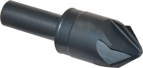 M.A. Ford - 7/8" Head Diam, 1/2" Shank Diam, 6 Flute 82° High Speed Steel Countersink - Caliber Tooling