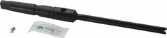 Allied Machine and Engineering - Series Y, 3/8 to 27/64" Diam, 2MT Taper Shank, Straight Flute Spade Drill - 4-3/8" Max Depth, 6-19/32" Body Length, 9-7/16" OAL, Extended Length, Through Coolant - Caliber Tooling