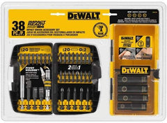 DeWALT - 38 Piece, Impact Ready Accessory Set - 1/4" Hex Shank, 3/8" Sockets Drive - Caliber Tooling