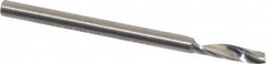 Onsrud - 1/8" Cutting Diam x 1/2" Length of Cut, 1 Flute, Upcut Spiral Router Bit - Uncoated, Right Hand Cut, Solid Carbide, 2" OAL x 1/8" Shank Diam, Single Edge, 21° Helix Angle - Caliber Tooling