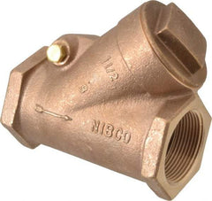 NIBCO - 1-1/2" Bronze Check Valve - Y-Pattern, FNPT x FNPT, 400 WOG - Caliber Tooling