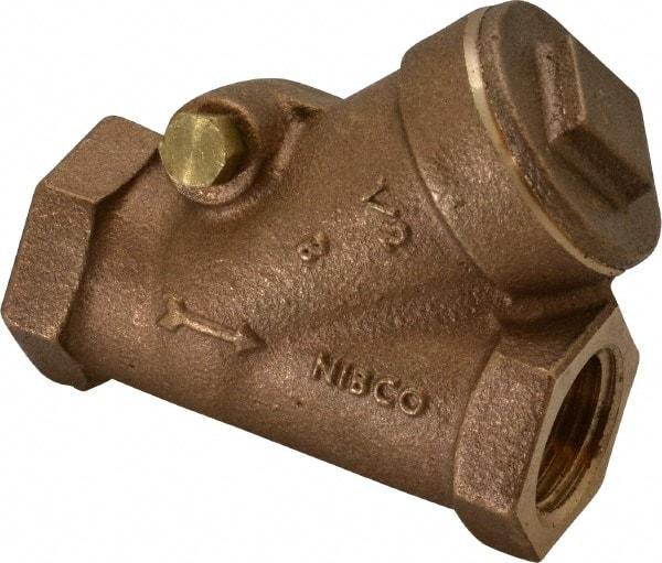 NIBCO - 1/2" Bronze Check Valve - Y-Pattern, FNPT x FNPT, 400 WOG - Caliber Tooling