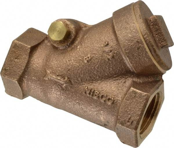 NIBCO - 1/2" Bronze Check Valve - Y-Pattern, FNPT x FNPT, 600 WOG - Caliber Tooling