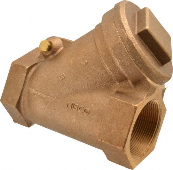 NIBCO - 2" Bronze Check Valve - Y-Pattern, FNPT x FNPT, 600 WOG - Caliber Tooling