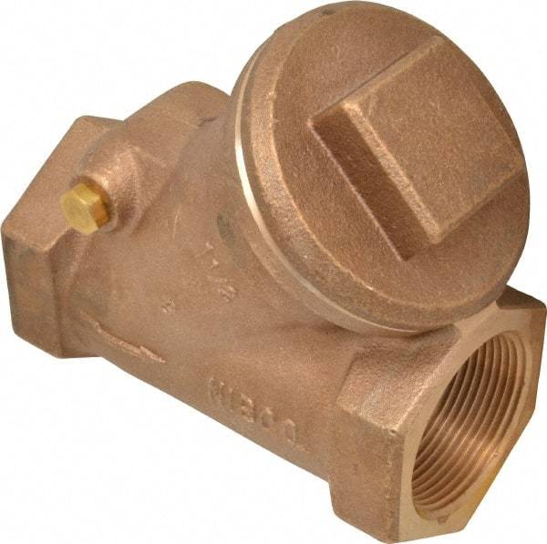 NIBCO - 1-1/2" Bronze Check Valve - Y-Pattern, FNPT x FNPT, 600 WOG - Caliber Tooling