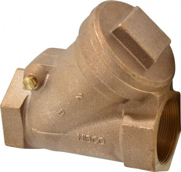 NIBCO - 2" Bronze Check Valve - Y-Pattern, FNPT x FNPT, 600 WOG - Caliber Tooling