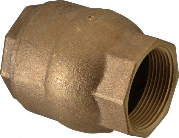 NIBCO - 1-1/2" Bronze Check Valve - Inline, FNPT x FNPT, 250 WOG - Caliber Tooling