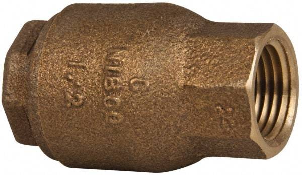 NIBCO - 1/2" Bronze Check Valve - Inline, FNPT x FNPT, 250 WOG - Caliber Tooling