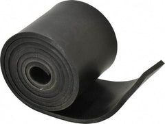 Made in USA - 1/4" Thick x 4" Wide x 60" Long, Buna-N Rubber Strip - Stock Length, 40 Shore A Durometer, 800 to 1,000 psi Tensile Strength, -20 to 170°F, Black - Caliber Tooling