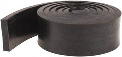 Made in USA - 3/8" Thick x 2" Wide x 60" Long, Neoprene Rubber Strip - Stock Length, 40 Shore A Durometer, 1,000 to 1,200 psi Tensile Strength, -40 to 212°F, Black - Caliber Tooling