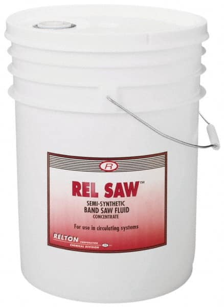 Relton - Rel Saw, 5 Gal Pail Sawing Fluid - Semisynthetic, For Cleaning - Caliber Tooling