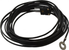 Thermo Electric - 0 to 221°F, J Surface, Thermocouple Probe - 25 Ft. Cable Length, Mini Connector, 15 Sec Response Time - Caliber Tooling