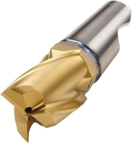 Seco - MM16 E06 Grade F30M Carbide End Milling Tip Insert - 3 Flutes, 0.787" Cutting Diam, 0.59" Depth of Cut, 0.793" Extension, 30° Helix - Caliber Tooling