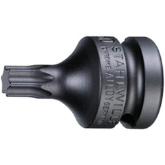 Impact Hex & Torx Bit Sockets; Drive Size: 1/2 in; Hex Size (Inch): 1/2 in; Torx Size: T50; Bit Length (Decimal Inch): 0.6600; Overall Length: 1.57; Overall Length (Inch): 1.57 in; Material: Steel; Finish: Gunmetal; Insulated: No; Non-sparking: No; Tether