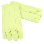 14" High Temperature Fiberglass Gloves - Wool Lined - Yellow - Caliber Tooling