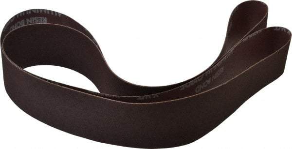 Norton - 2" Wide x 72" OAL, 100 Grit, Aluminum Oxide Abrasive Belt - Aluminum Oxide, Fine, Coated, X Weighted Cloth Backing, Series R228 - Caliber Tooling