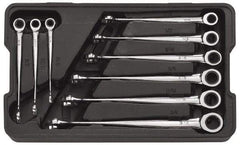 GearWrench - 9 Piece, 5/16" to 3/4", 12 Point Combination Wrench Set - Inch Measurement Standard, Full Polish Finish, Comes in Plastic Tray - Caliber Tooling