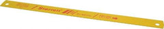 Starrett - 14" Long, 10 Teeth per Inch, Bi-Metal Power Hacksaw Blade - Toothed Edge, 1-1/8" Wide x 0.05" Thick - Caliber Tooling