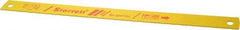 Starrett - 14" Long, 14 Teeth per Inch, Bi-Metal Power Hacksaw Blade - Toothed Edge, 1-1/8" Wide x 0.05" Thick - Caliber Tooling