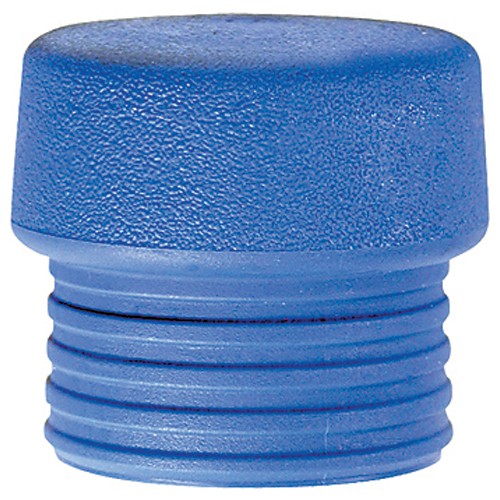 Split Head Mallet Face 1.5″ Soft Shore Hardness 21-D, Blue, TPE - Caliber Tooling