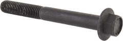 Value Collection - M12x1.75 Metric Coarse, 100mm Length Under Head, Hex Drive Flange Bolt - 40mm Thread Length, Grade 10.9 Alloy Steel, Smooth Flange, Phosphate & Oil Finish - Caliber Tooling