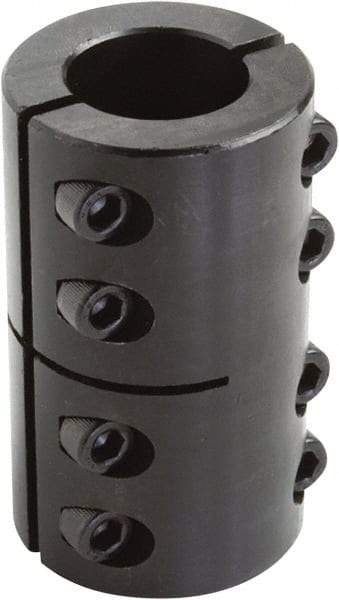 Climax Metal Products - 9mm Inside x 24mm Outside Diam, Two Piece Rigid Coupling without Keyway - 35mm Long - Caliber Tooling