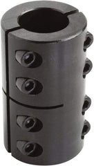 Climax Metal Products - 1-1/8" Inside x 1-7/8" Outside Diam, Two Piece Rigid Coupling without Keyway - 3-1/8" Long - Caliber Tooling