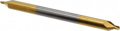 Hertel - #4 Plain Cut 60° Incl Angle Solid Carbide Combo Drill & Countersink - Caliber Tooling