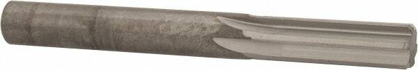 Hertel - 25/64" Solid Carbide 6 Flute Chucking Reamer - Straight Flute, 25/64" Straight Shank, 1-1/4" Flute Length, 3-1/2" OAL - Caliber Tooling