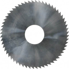 Made in USA - 2-1/4" Diam x 0.072" Blade Thickness x 5/8" Arbor Hole Diam, 60 Tooth Slitting and Slotting Saw - Arbor Connection, Solid Carbide, Concave Ground - Caliber Tooling