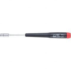 Wiha - 5.5mm Solid Shaft Precision Nutdriver - Cushion Grip Handle, 6-11/16" OAL - Caliber Tooling