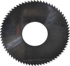 Made in USA - 2-3/4" Diam x 0.016" Blade Thickness x 1" Arbor Hole Diam, 72 Tooth Slitting and Slotting Saw - Arbor Connection, Solid Carbide, Concave Ground - Caliber Tooling