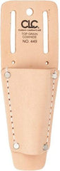 CLC - 1 Pocket Knife Holster - Leather, Tan - Caliber Tooling