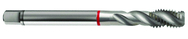 M12x1.5 6H 3-Flute Cobalt Red Ring Semi-Bottoming 40 degree Spiral Flute Tap-Bright - Caliber Tooling