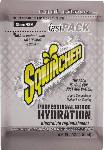 Sqwincher - Pack Cool Citrus Activity Drink - Liquid Concentrate, Yields 6 oz - Caliber Tooling