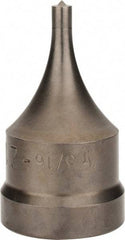 Cleveland Steel Tool - 23/32 Inch Diameter Round Ironworker Die - 2-1/8 Inch Head Diameter, 1 Inch Head Height - Caliber Tooling